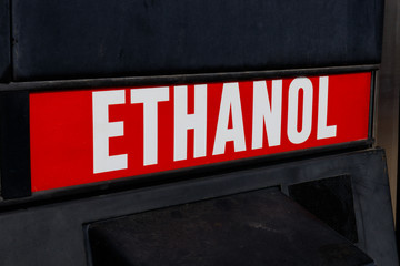 Ethanol fuel pump. Ethanol is a renewable, domestically produced transportation fuel I