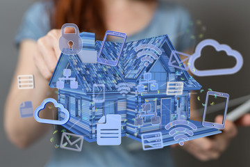 using futuristic interface of smart home automation iot