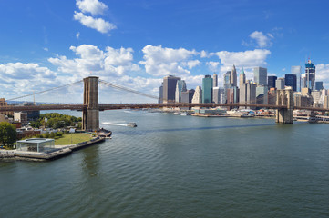 East River at sunny day.