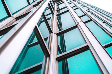 Architecture details Modern Building Glass facade Business background