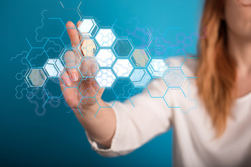 Cloud computing concept - connect to cloud