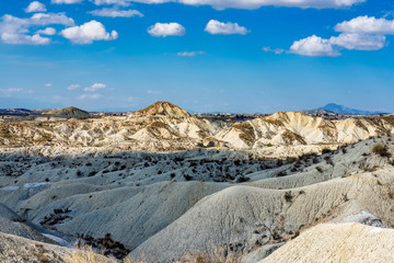 The Badlands of Abanilla and Mahoya near Murcia in Spain
