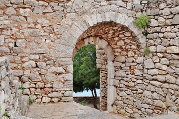 Torbogen, Palamidi-Festung, Nafplio, Griechenland