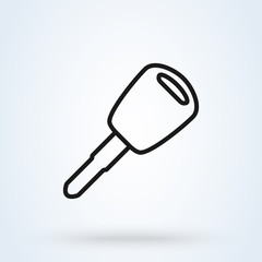 car key line art Simple modern icon design illustration