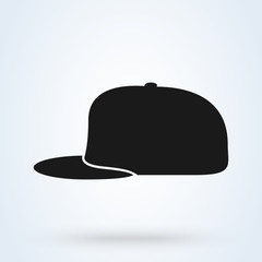 Sporty Hat, cap Simple modern icon design illustration