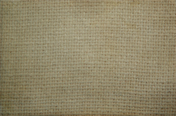 Closeup of a burlap background texture