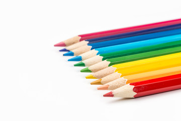 A colored pencil for drawing