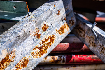rust on steel surface