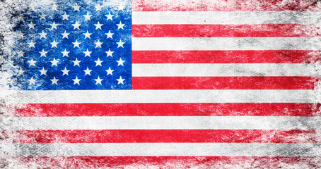 Flag of USA grunge