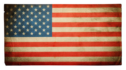 Flag of USA retro background