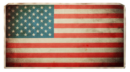 Fototapeta premium Flag of USA retro background