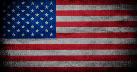 Fototapeta premium Flag of USA grunge background