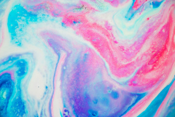 Abstract Purple, Blue and Pink Marbled Background and Texture. Beautiful colors, delicate swirls...
