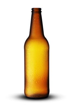 puta beer bottle with drops
