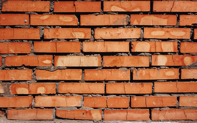 A large amount of brown with cement against the background of the wall. Modern construction. Old...