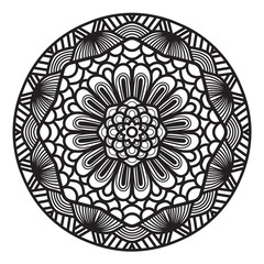 Abstract mandala Inca Maya civilizations graphic design decorative elements isolated on white color background for ancient geometric concepts