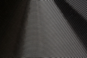 Abstract macro of the bottom of new frying pan