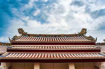 Chinese temple roof, traditional Chinese culture