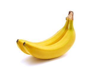 Bananas on a white background