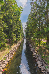 Fototapeta premium park in the suburbs of St. Petersburg in the summer