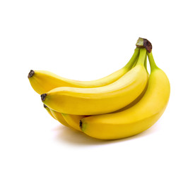 Bananas on a white background