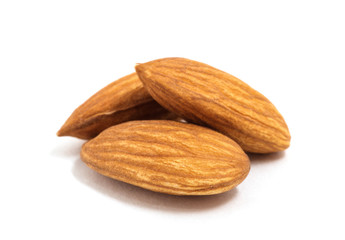 Almond isolated on white background