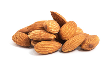 Almond isolated on white background