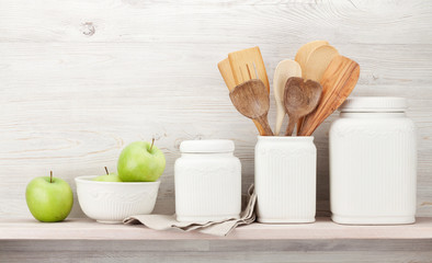 Set of various kitchen utensils