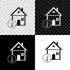 House temperature icon isolated on black, white and transparent background. Thermometer icon. Vector Illustration
