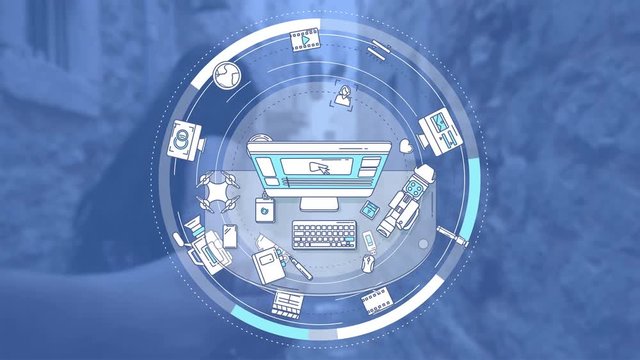 Stylish promo animation about videography