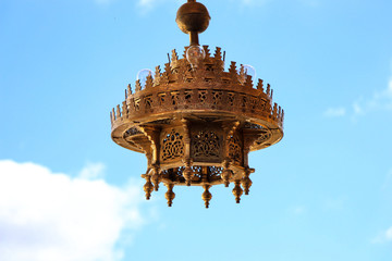 lantern at the entrance of an arab market