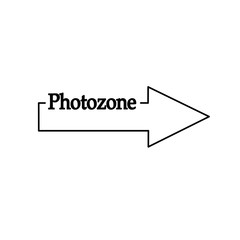 Photozone icon arrow pointer illustration line