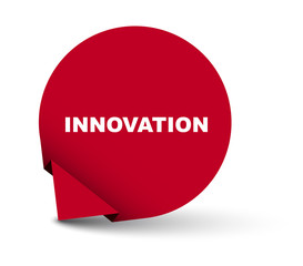 red vector banner innovation