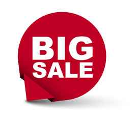 red vector banner big sale