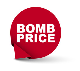 red vector banner bomb price