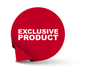 red vector banner exclusive product