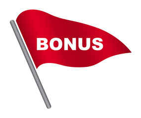 red vector banner bonus