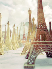 Paris, France, may 30th, 2019, Souvenirs of the Eiffel Tower