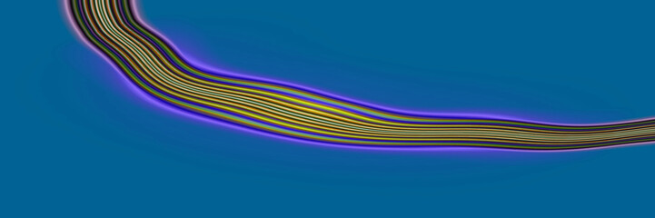 Digital Art, panoramic abstract three-dimensional objects with soft lighting, Germany