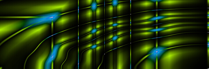 Digital Art, panoramic abstract three-dimensional objects with soft lighting, Germany