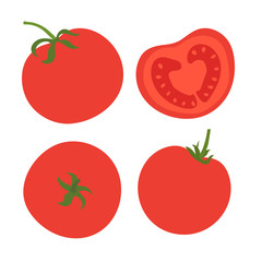 Tomato. Red vegetable. Hand drawn doodle vector sketch. Healthy food. Vegetarian product. Restaurant menu