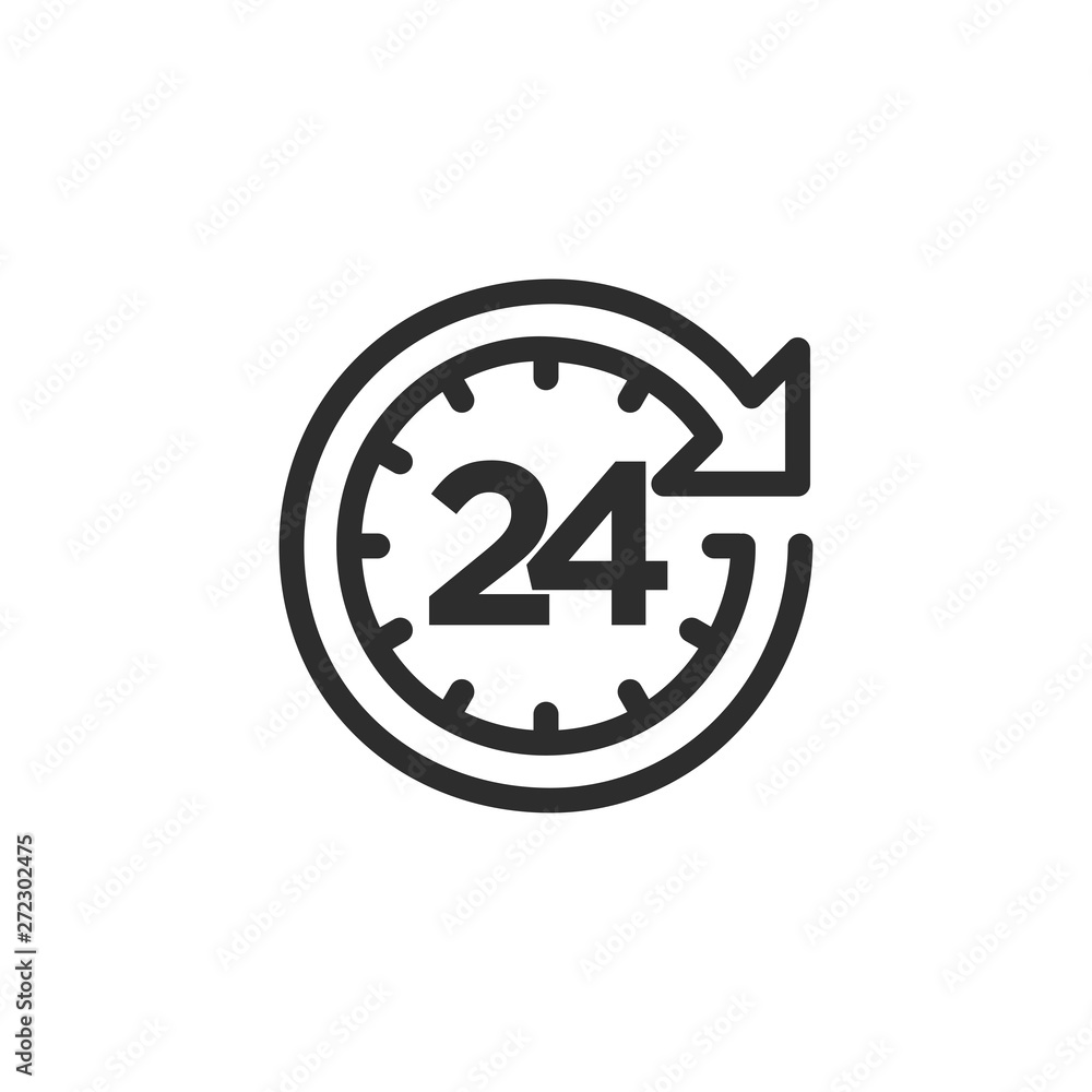 Poster time icon vector illustration. clock line icons vector. time symbol logo design inspiration