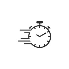 Time icon vector illustration. clock line icons vector. time symbol logo design inspiration