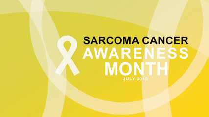 Sarcoma cancer awareness month in July poster, card, and banner campaign - design illustration.  - Powered by Adobe