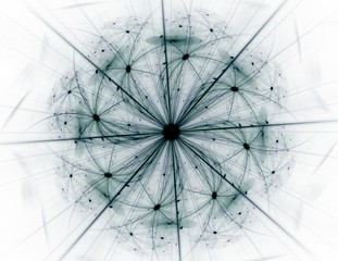 Geometric Spiral That Falls Down. Abstract Colorful Fractal Texture.