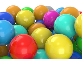 Fototapeta na wymiar Colorful Balls - 3D