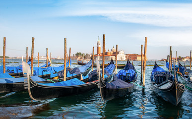 Fototapeta premium Gondolas in Venice