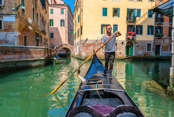 Gondolier in Italy