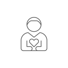 loyality friendship outline icon. Elements of friendship line icon. Signs, symbols and vectors can be used for web, logo, mobile app, UI, UX