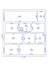 2d floor plan. Black&white floor plan. Floorplan